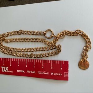 Belly Belt, Elegant Gold Chain Dress Belt